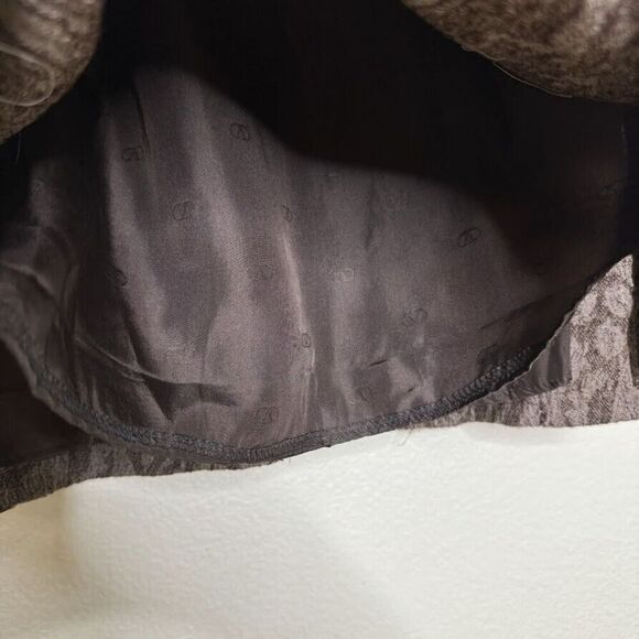 Valentino Skirt S 10 Jacquard Lace Print Brown Pencil Vintage Dark Romantic Goth - Picture 7 of 13